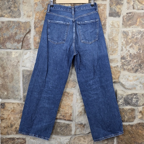 Agolde Ren In Control High Rise Wide Leg Denim Jeans A9191-1604 - Picture 8 of 15